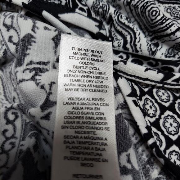 White House Black Market Multiprint Boho Style Drop Waist Dress - Picture 11 of 11